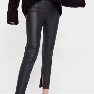 ZARA Collection High rise Leather pants